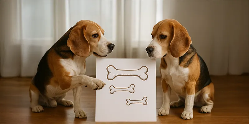 Two beagles with a chart of bones, illustrating OPCF 47R Ontario accident benefits under FSRA’s 2026 SABS reforms.